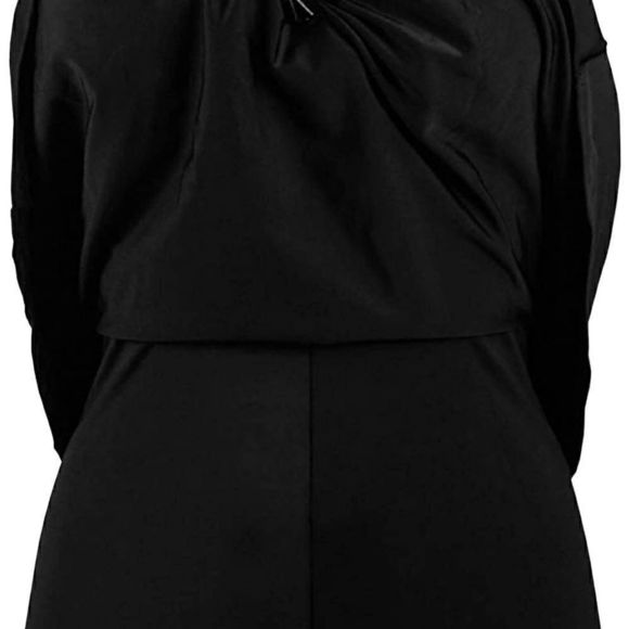 Cocoship Black/White Vintage One Piece Skirtini Cover-Up Skirted Swimsuit US 22 - Picture 4 of 8